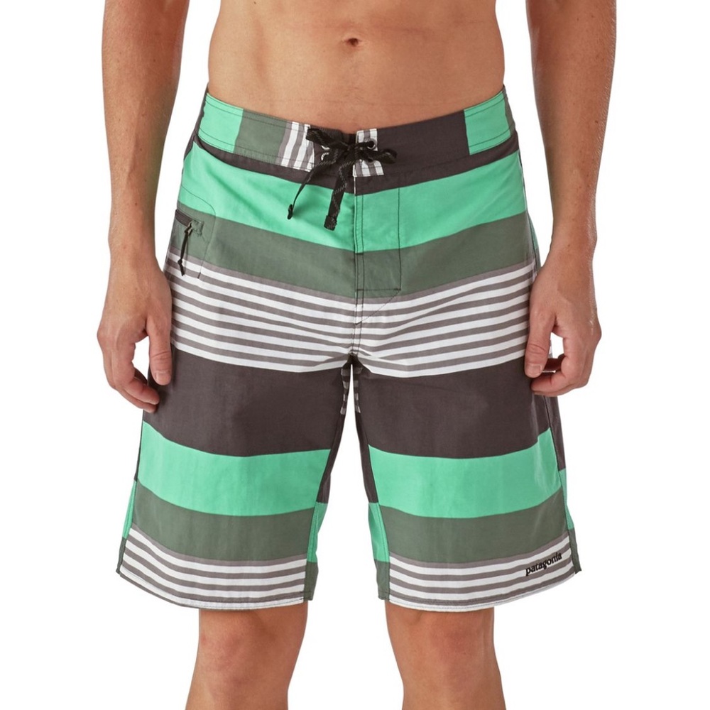 Patagonia Men’s Wavefarer Engineered Board Shorts Fitz‎ Stripe Sz 34